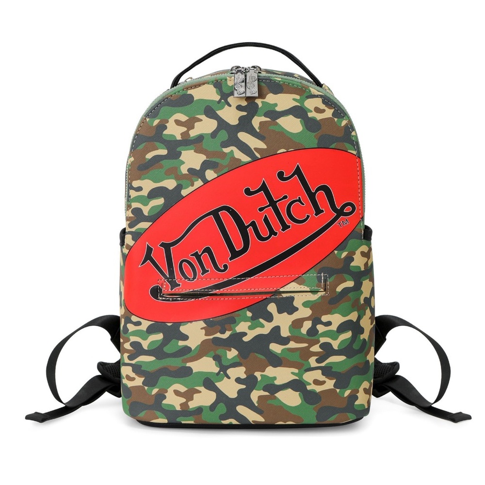 New Large Von Dutch Camouflage Backpack